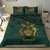 Solomon Island Duvet Cover Set - Flag & Coat Of Arms Drak Blue - Polynesian Pride