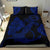 Hawaiian Anchor Poly Tribal Hibiscus Polynesian Bedding Set Blue - Polynesian Pride