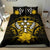 Kosrae Duvet Cover Set - Kosrae Flag & Yellow Hibiscus - Polynesian Pride