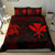 Hawaiian Map Kanaka Maoli Turtle Polynesian Bedding Set Red - Polynesian Pride