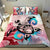 Hawaiian Wave Hibiscus Watercolor Turtle Polynesian Bedding Set - Polynesian Pride