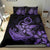 Hawaiian Anchor Plumeria Hamerhead Shark Polynesian Bedding Set - Purple - Polynesian Pride