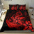 Hawaiian Anchor Plumeria Hamerhead Shark Polynesian Bedding Set - Red - Polynesian Pride