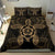 Hawaiian Turtle Hibiscus Polynesian Bedding Set Gold - Polynesian Pride