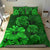 Hawaiian Map Turtle Hibiscus Vintage Polynesian Bedding Set Green - Polynesian Pride