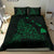 Hawaiian Map Rays Turle Polynesian Bedding Set - Green - Polynesian Pride