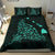 Hawaiian Map Rays Turle Polynesian Bedding Set - Green Vintage - Polynesian Pride