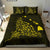 Hawaiian Map Rays Turtle Polynesian Bedding Set - Yellow - Polynesian Pride