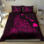 Hawaiian Map Rays Turtle Polynesian Bedding Set - Pink - Polynesian Pride