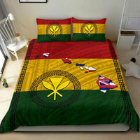 Hawaiian Kanaka Flag Polynesian Bedding Set - Polynesian Pride