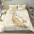 Hawaiian Map Whale Polynesian Bedding Set - White - Polynesian Pride