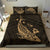 Hawaiian Map Whale Polynesian Bedding Set - Gold - Polynesian Pride