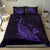 Hawaiian Map Whale Polynesian Bedding Set - Purple - Polynesian Pride