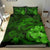 Hawaiian Hibiscus Whale Turtle Dance Polynesian Bedding Set - Green - Polynesian Pride