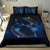 Hawaiian Map Galaxy Zodiac Dolphin White Polynesian Bedding Set - Polynesian Pride