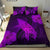 Hawaiian Map Whale Swim Hibiscus Polynesian Bedding Set - Purple - Polynesian Pride