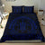 Hawaiian Kakau Honu Arc Blue Polynesian Bedding Set - Polynesian Pride