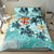 Polynesian Duvet Cover Set - Fiji Bedding Set Blue Turtle Hibiscus No - Polynesian Pride