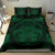 Hawaiian Map Madame Pele Polynesian Bedding Set Green - Polynesian Pride