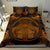 Hawaiian Map Madame Pele Polynesian Bedding Set Orange - Polynesian Pride