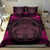 Hawaiian Map Madame Pele Polynesian Bedding Set Pink - Polynesian Pride