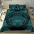 Hawaiian Map Madame Pele Kanaka Polynesian Bedding Set Blue - Polynesian Pride