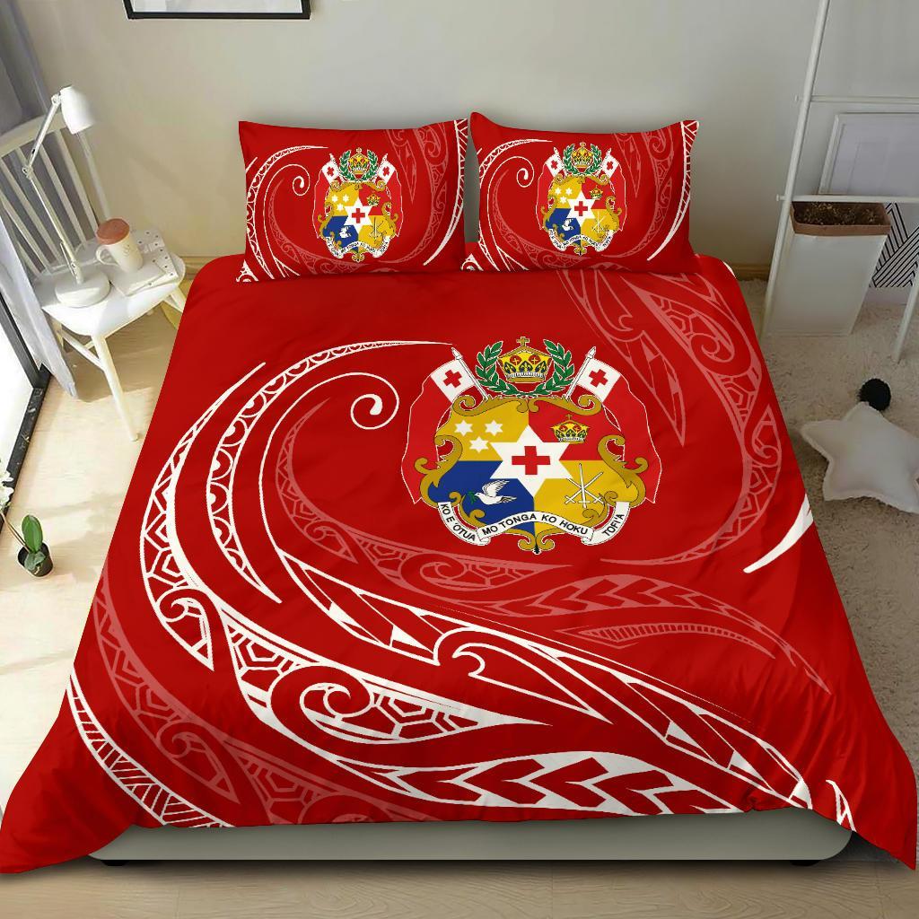 Tonga Bedding Set - Red - Frida Style - Polynesian Pride