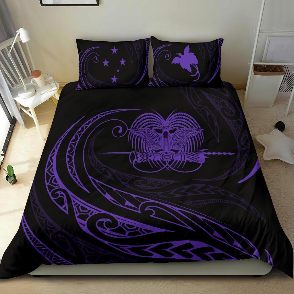 Papua New Guinea Bedding Set - Purple - Frida Style - Polynesian Pride