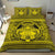 Hawaiian Map Madame Pele Kanaka Plumeria Polynesian Bedding Set Yellow - Polynesian Pride