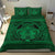 Hawaiian Madame Pele Plumeria Polynesian Bedding Set Green - Polynesian Pride