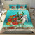 Polynesian Duvet Cover Set - Pohnpei Bedding Set Ocean Turtle Hibiscus - Polynesian Pride