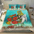 Polynesian Duvet Cover Set - Tuvalu Bedding Set Ocean Turtle Hibiscus - Polynesian Pride