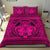 Hawaiian Madame Pele Plumeria Polynesian Bedding Set Pink - Polynesian Pride