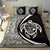 Hawaiian Map Turtle Polynesian Bedding Set - White - Circle Style - Polynesian Pride