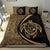 Hawaiian Map Turtle Polynesian Bedding Set - Gold - Circle Style - Polynesian Pride