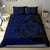 Hawaiian Map Turtle Polynesian Bedding Set - Blue - Circle Style - Polynesian Pride