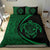 Hawaiian Map Turtle Polynesian Bedding Set - Green - Circle Style - Polynesian Pride