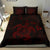 Hawaiian Map Kanaka Hibiscus Turtle Red Polynesian Bedding Set - Polynesian Pride