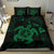 Hawaiian Map Kanaka Hibiscus Turtle Green Polynesian Bedding Set - Polynesian Pride