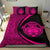 Hawaiian Madame Pele Kanaka Plumeria Polynesian Bedding Set Circle Style Pink - Polynesian Pride