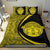 Hawaiian Madame Pele Plumeria Polynesian Bedding Set Circle Style Yellow - Polynesian Pride