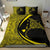 Hawaiian Map Manta Ray Polynesian Bedding Set - Yellow - Circle Style - Polynesian Pride