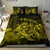 Hawaiian Map Turtle Tattoo Hibiscus Plumeria Polynesian Bedding Set - Yellow - Polynesian Pride