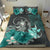 Kanaka Maoli (Hawaii) Bedding Set - Hibiscus Turtle Tribal Turquoise - Polynesian Pride