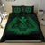 Hawaiian Map Owl Kanaka Bedding Set - Pueo Aumakua - Green - Polynesian Pride