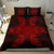 Hawaiian Turtles Tribal Mask Polynesian Bedding Set Red - Polynesian Pride