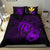 Hawaiian Map Hibiscus Kanaka Polynesian Bedding Set - Harold Turtle - Purple - Polynesian Pride