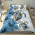 Polynesian Duvet Cover Set - Tahiti Bedding Set Polynesia Turtle Hibiscus Blue - Polynesian Pride