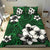 Hawaiian Plumeria Tribal Polynesian Bedding Set Green - Polynesian Pride