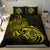 Hawaiian Map Turtle Hibiscus Divise Yellow Polynesian Bedding Set - Polynesian Pride